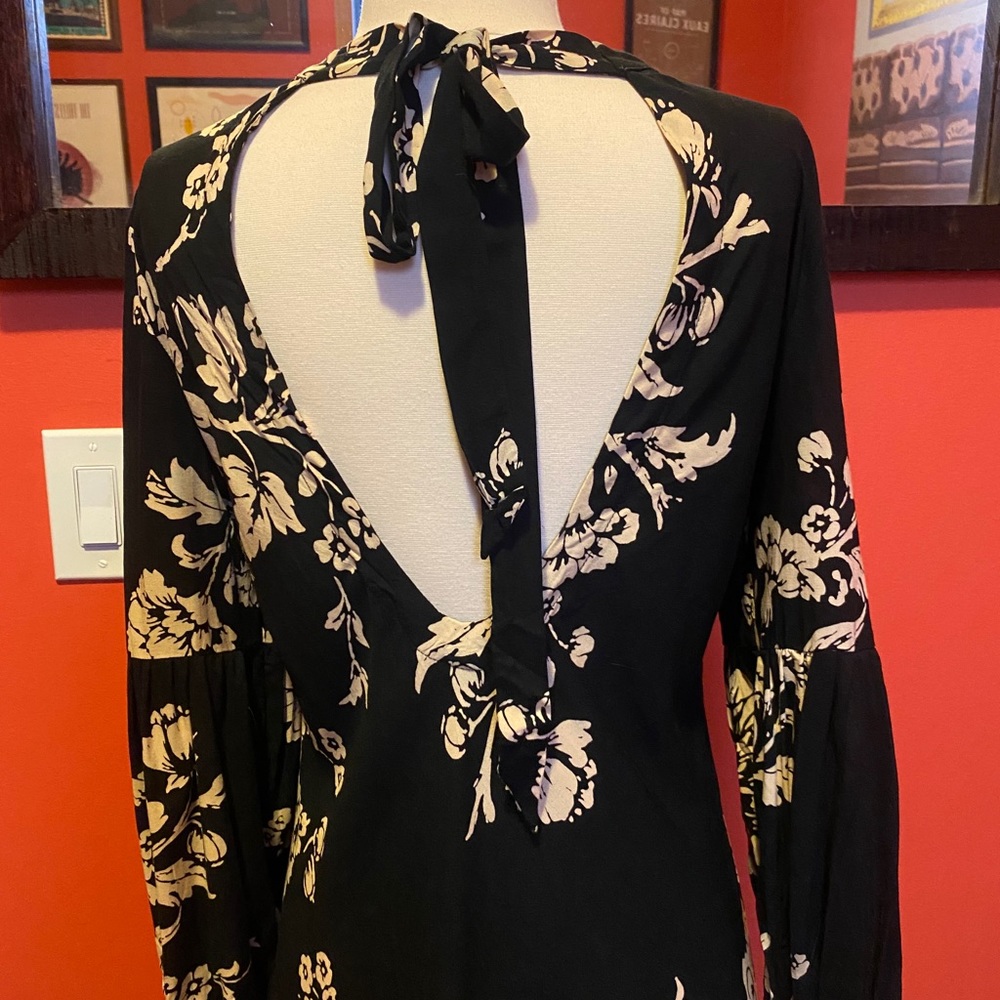 Navy and white floral Know Sisters dress